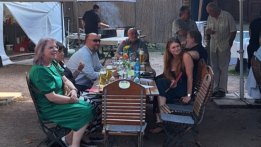Teilnehmerinnen und Teilnehmer am 2. Netzwerktreffen des dbb sachsen-anhalt im "Waldkater & Aurum Club" in Halle (Saale).