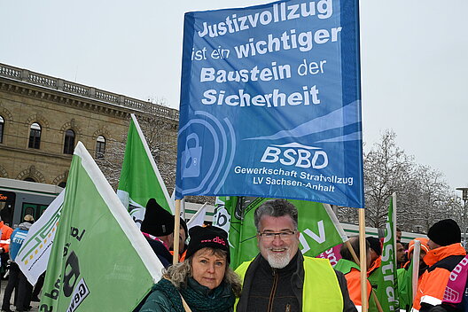 Beschäftigte aus Sachsen-Anhalt demonstrierten in Magdeburg