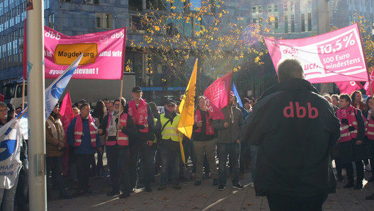 Mittagsdemo, dbb sachsen-anhalt